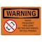 Signmission Safety Sign, OSHA WARNING, 7" Height, 10" Width, Radio Frequency Free Zone With Symbol, Landscape OS-WS-D-710-L-12783 - alternate 1